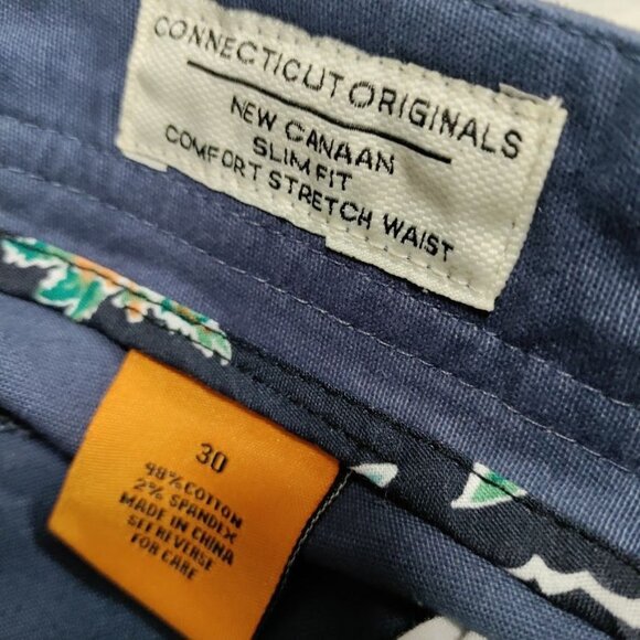 NWT Tailor Vintage Canaan Slim Fit Comfort Stretch Preppy Bermuda Short Navy 30 - Picture 6 of 9